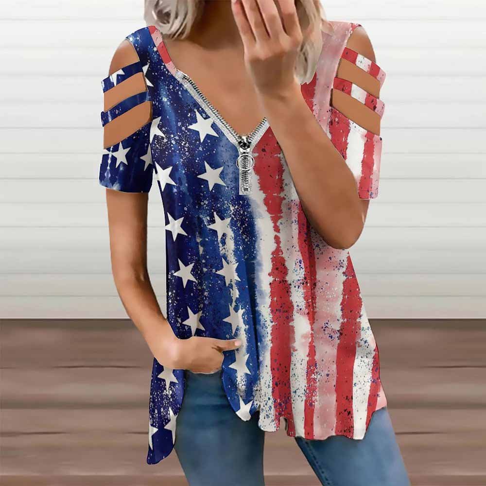 Custom BE zip off shoulder top product view 3
