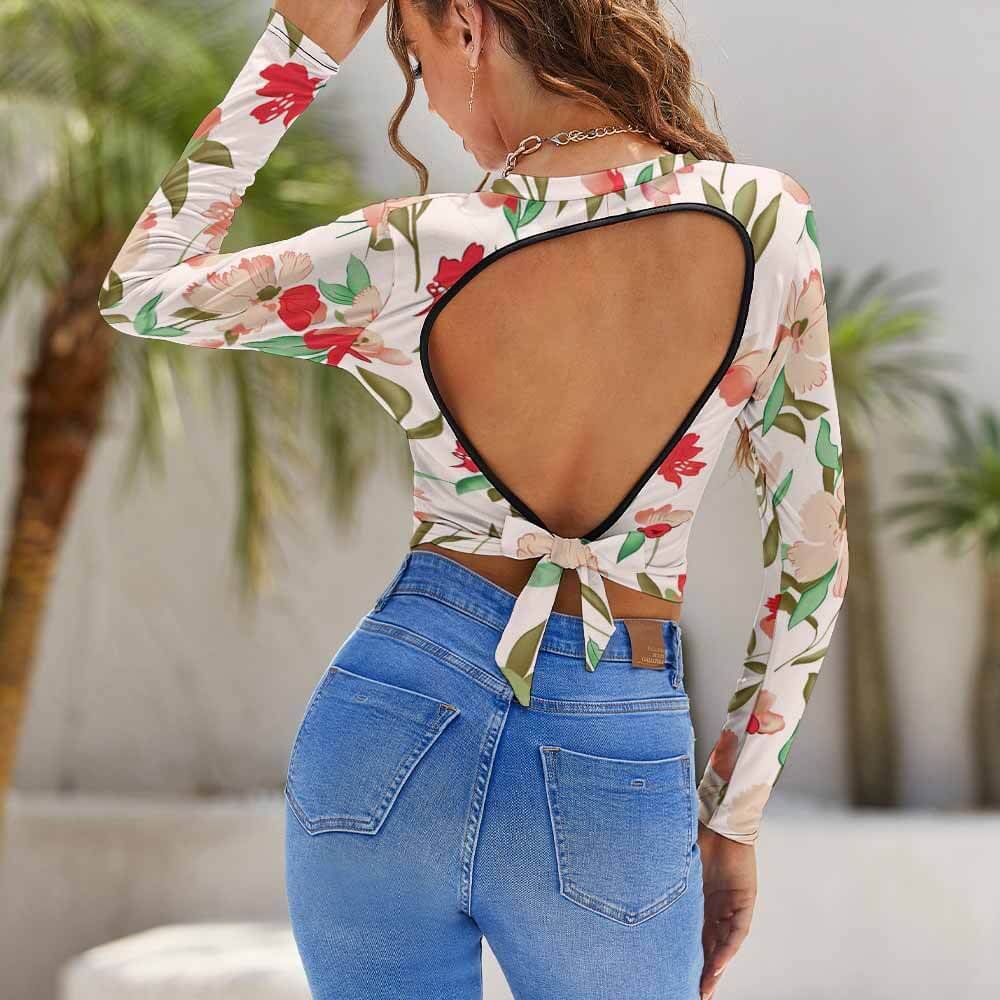 Custom Backless T-shirt — Style 01 product view 4