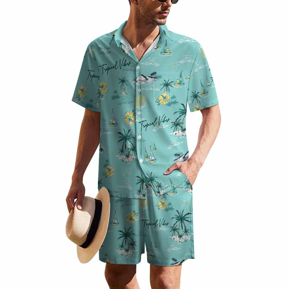 Custom Short sleeved shirt set — Style 01 product view 1