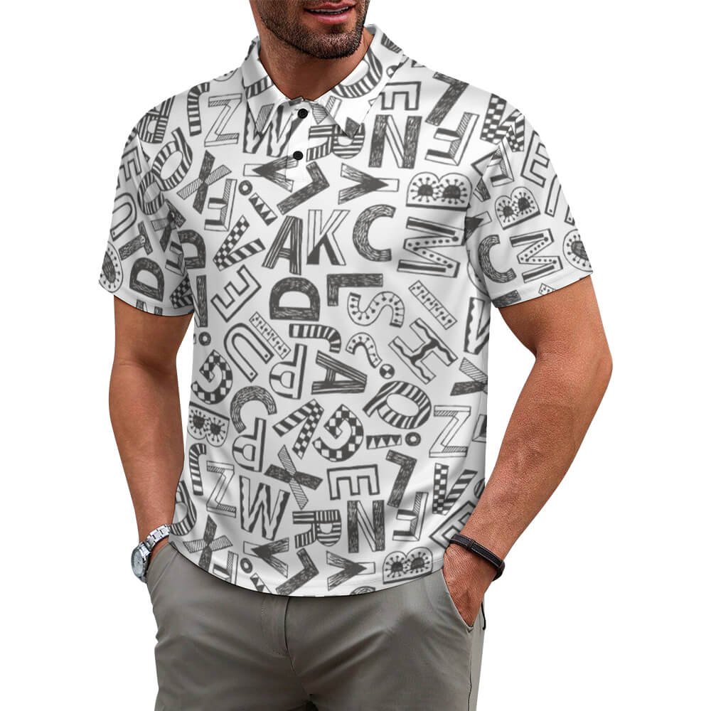 Custom Shoulder buttoned polo shirt — Style 01 product view 2