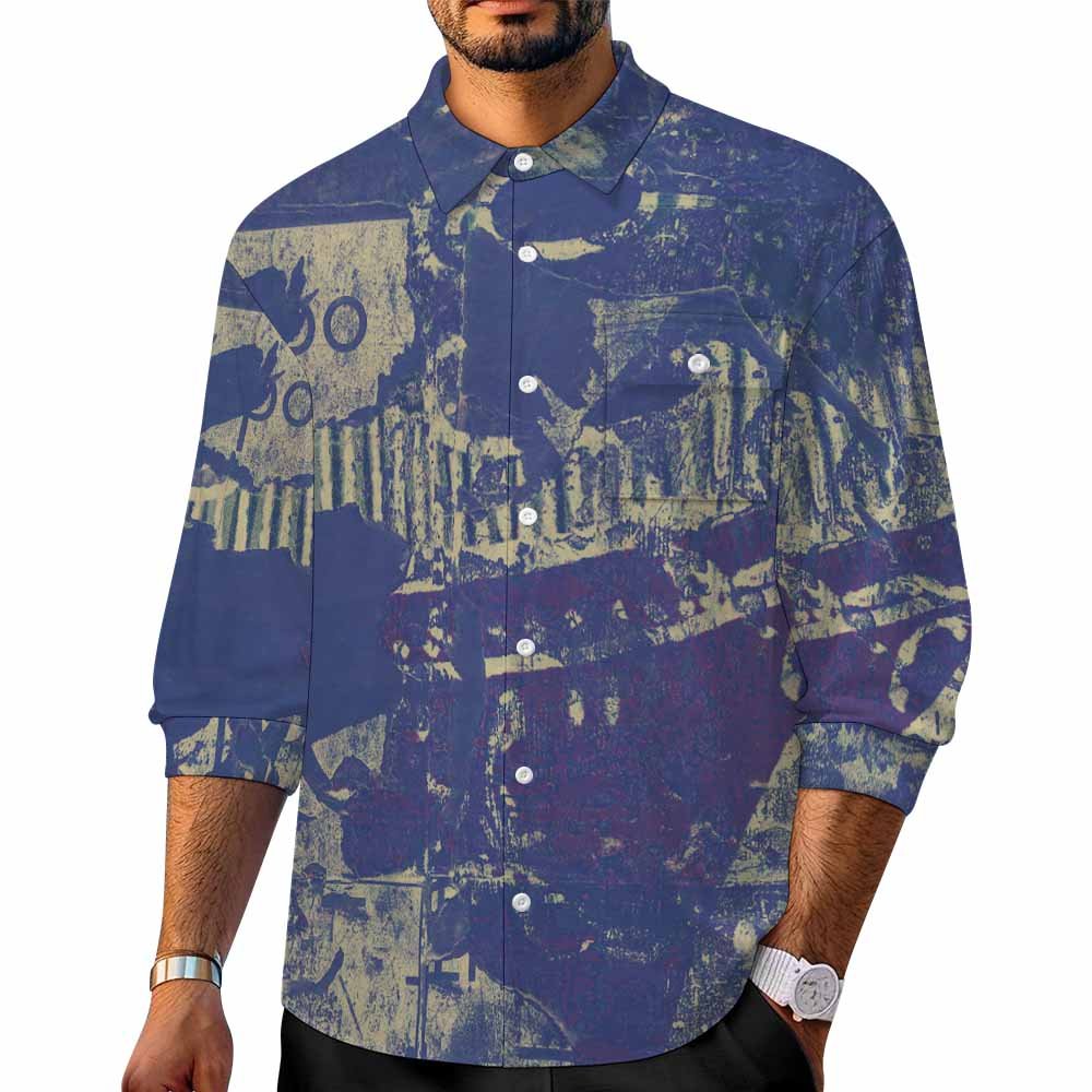 Custom Large long sleeve shirt — Style 04 product view 1