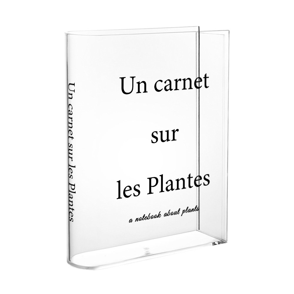 Custom Acrylic book shaped vase product view 1