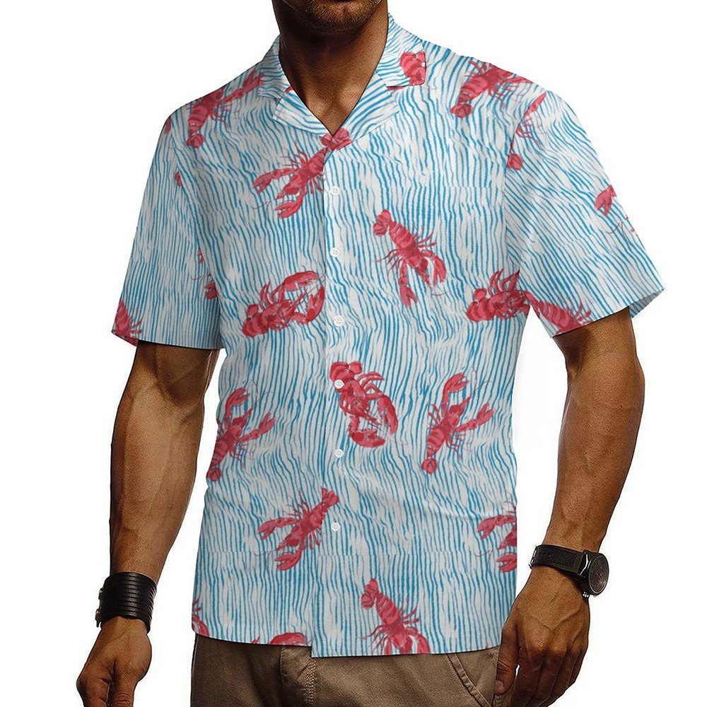 Custom Cuban collar shirt — Style 02 product view 1