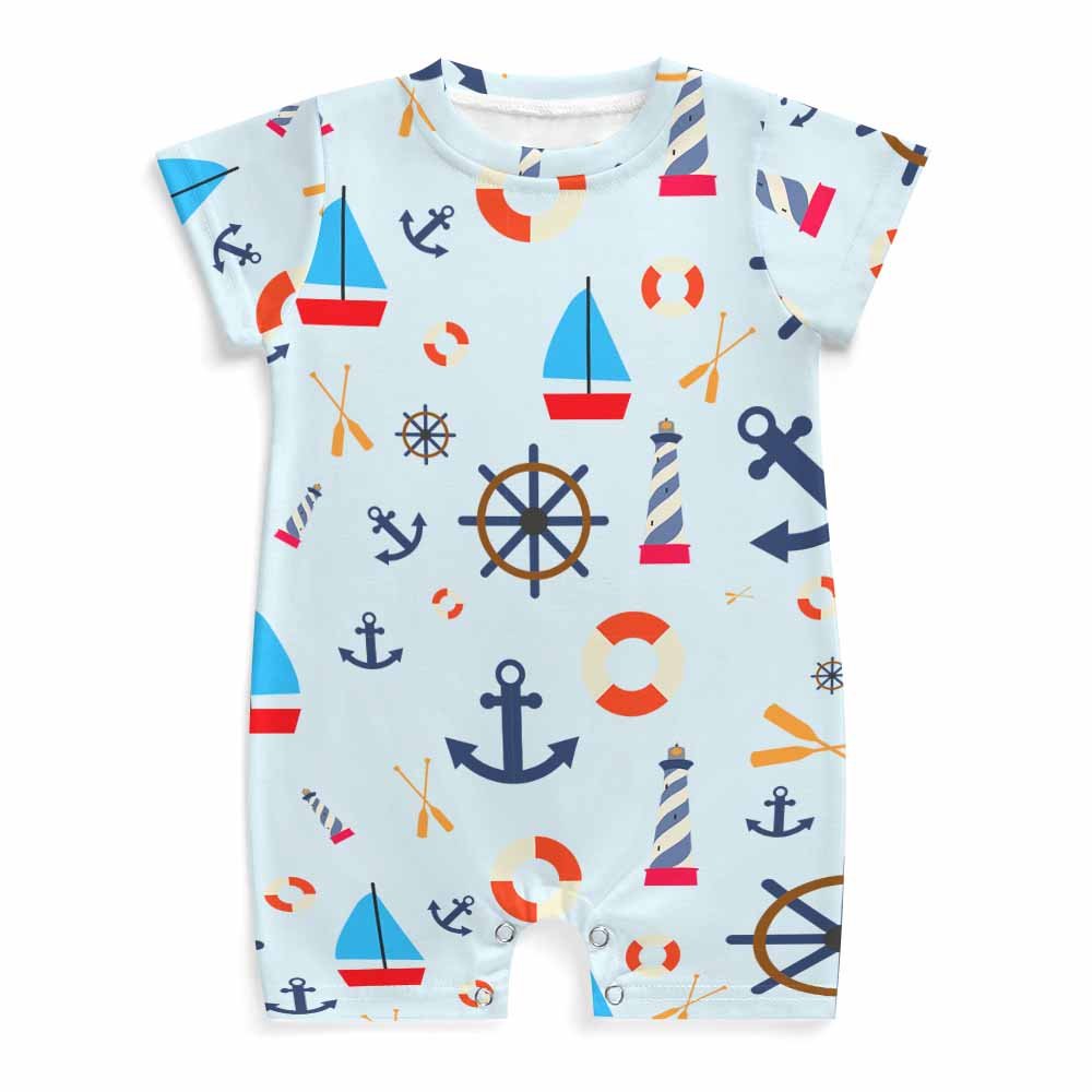 Custom Baby romper — Style 01 product view 1