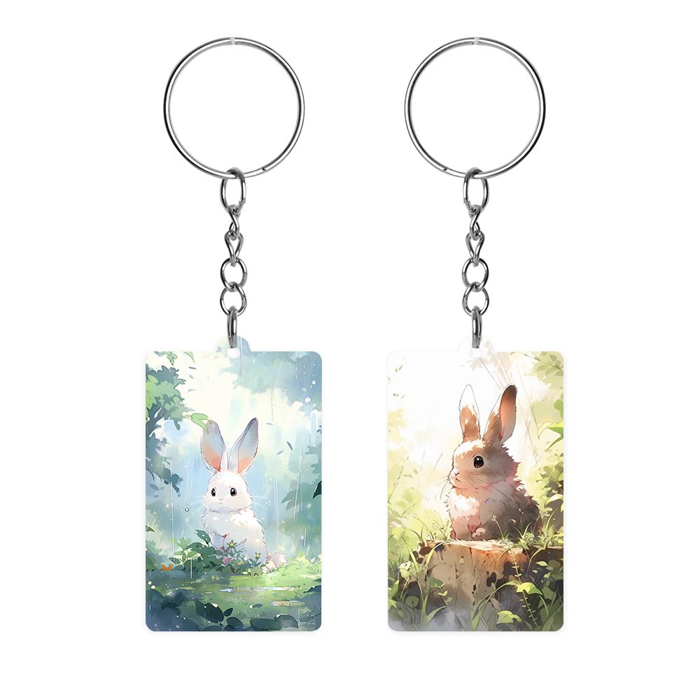 Custom Acrylic keychain — Style 02 product view 1