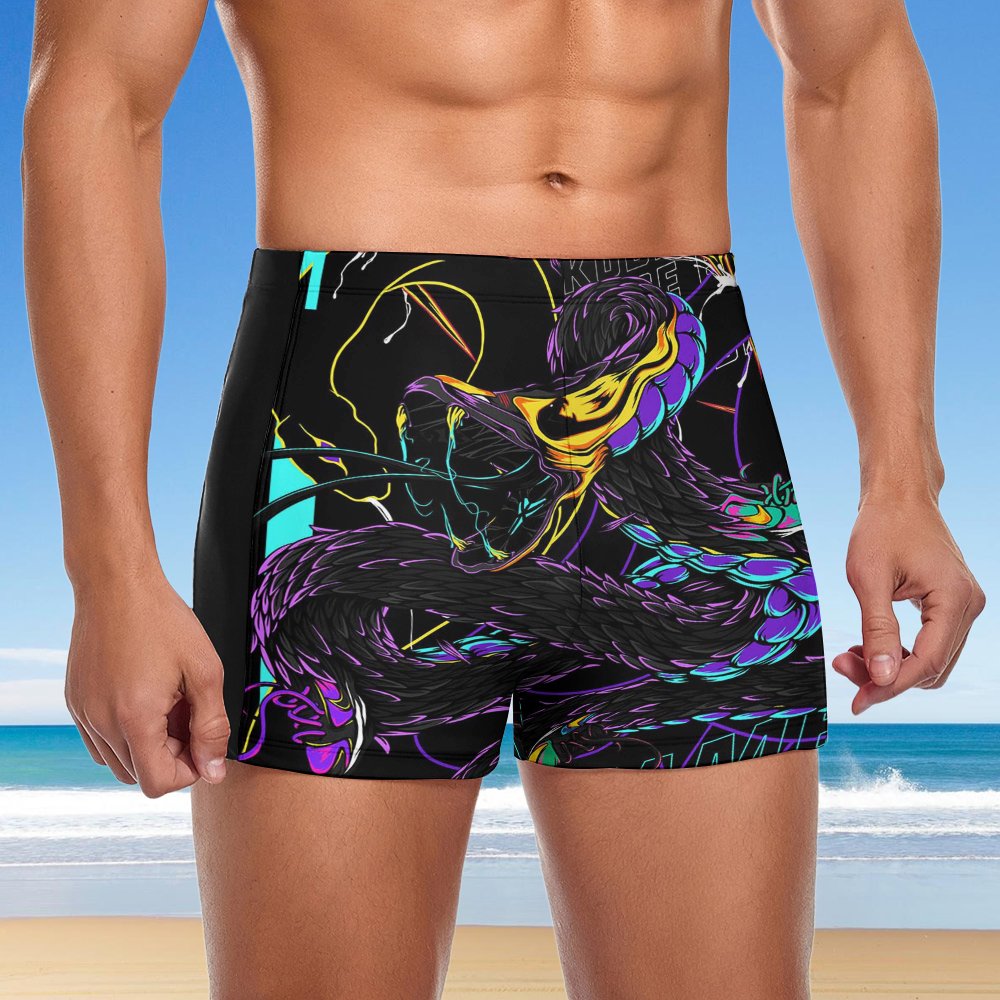 Custom Men's swimming trunks — Style 02 product view 5