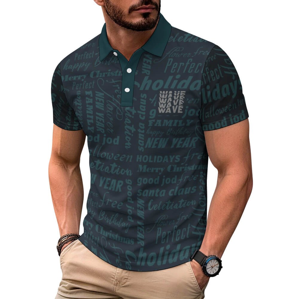 Custom Polo straight shirt — Style 04 product view 1