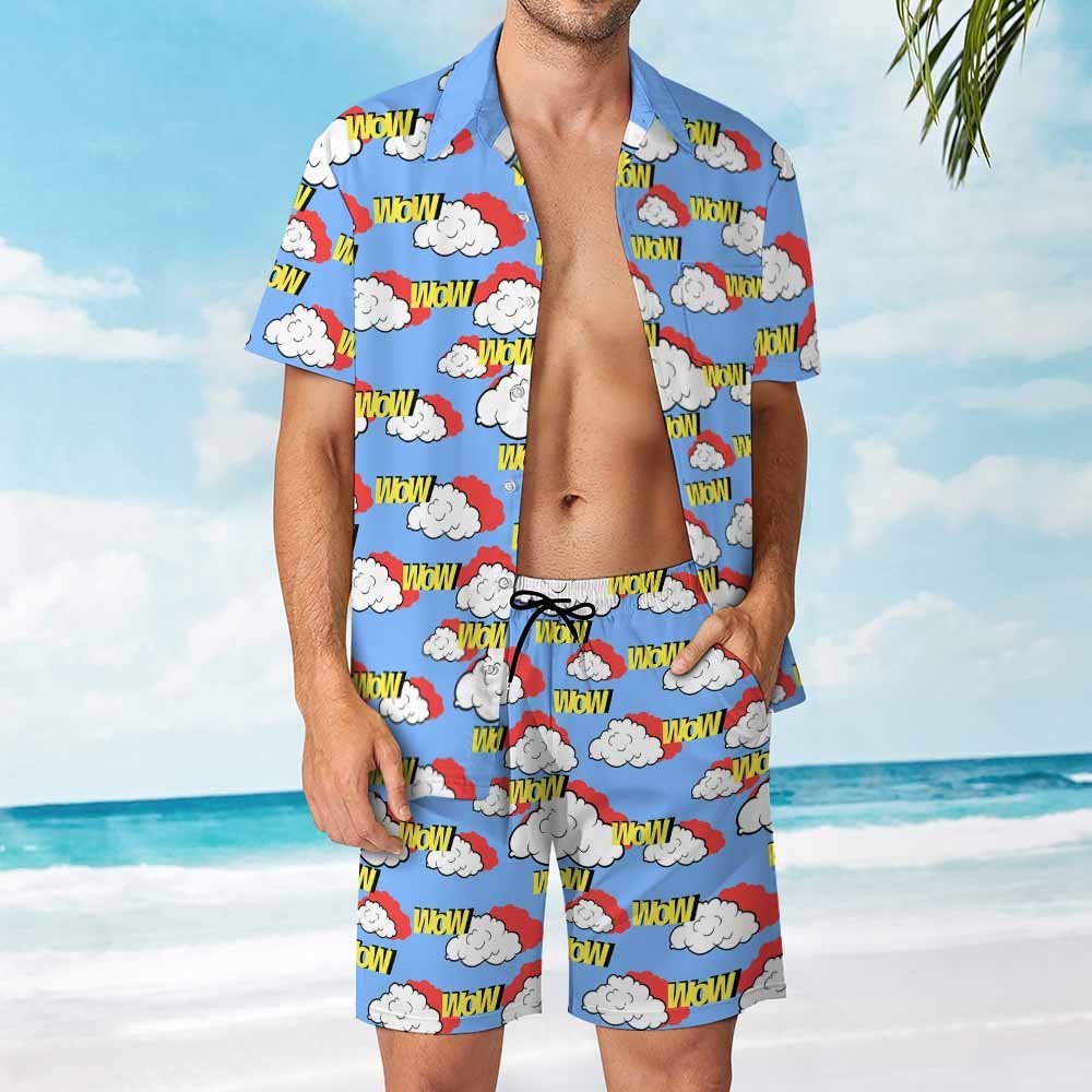 Custom Men's Beach Suit — Style 03 product view 3