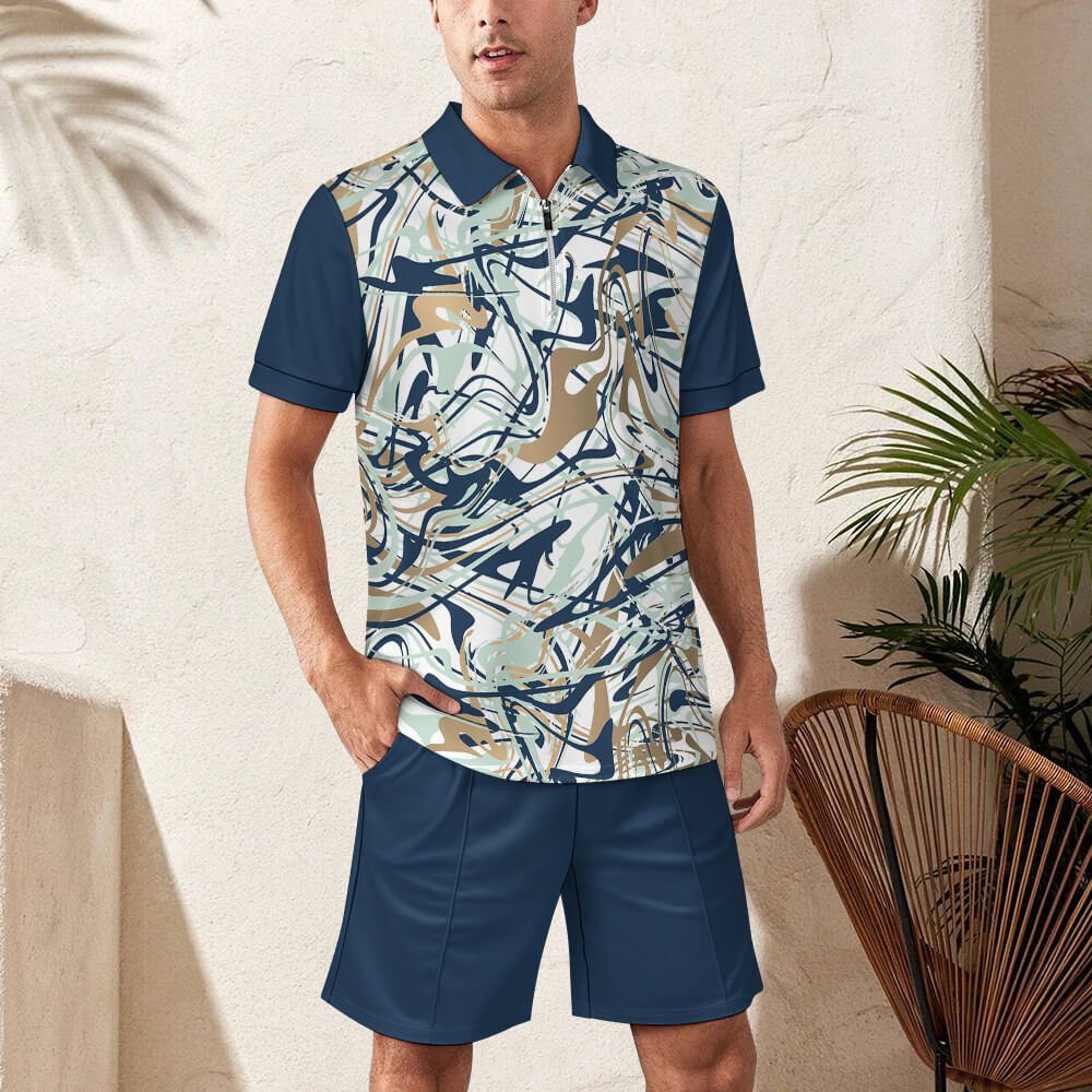 Custom Zipper POLO set — Style 02 product view 3