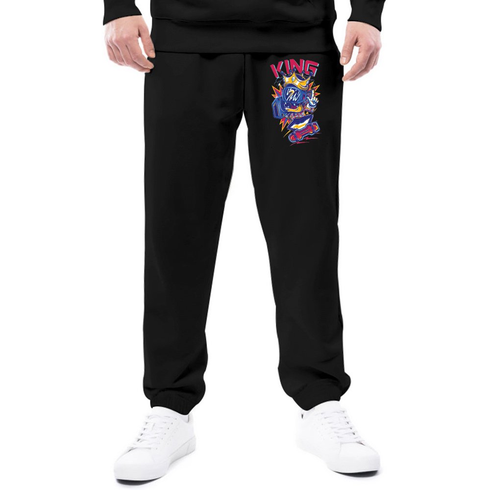 Custom Adult hot stamping sweatpants product view 1