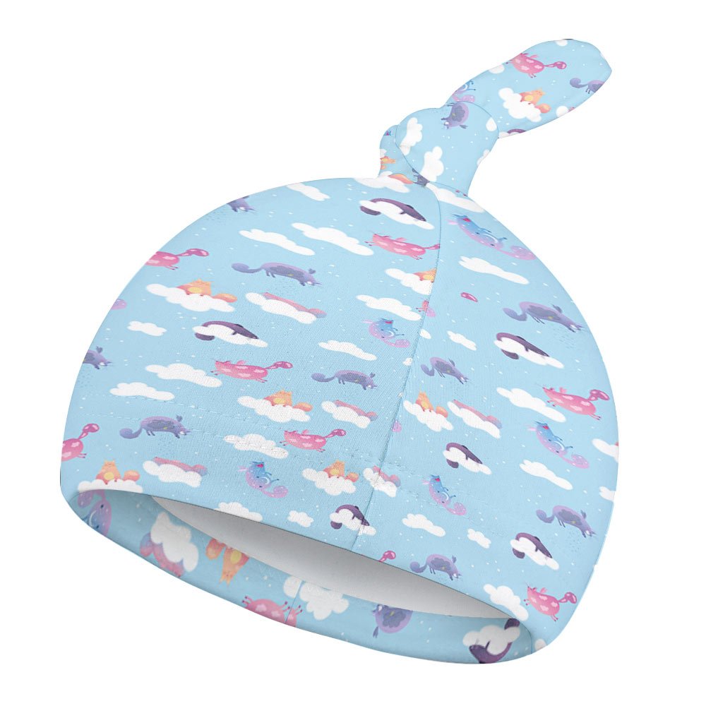 Custom Top Knot Hat for Baby (A set of 2) product view 1