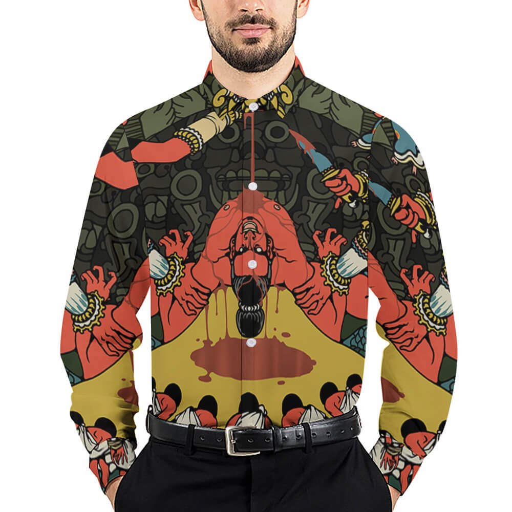 Custom Long sleeve shirt — Style 01 product view 1