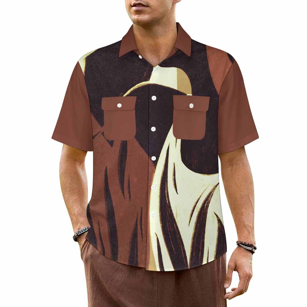 Custom Polo collar short sleeved shirt — Style 01 product view 1