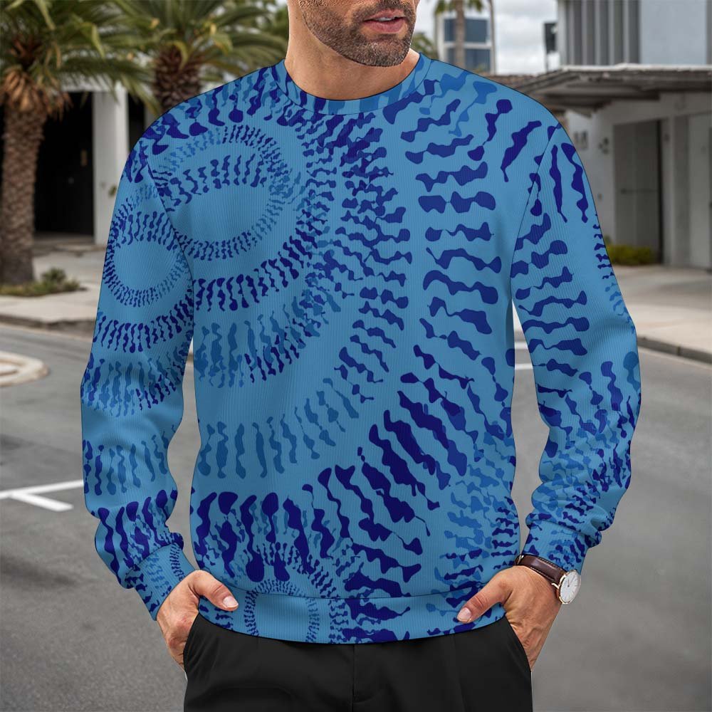 Custom Loose fitting pullover sweater — Style 02 product view 3
